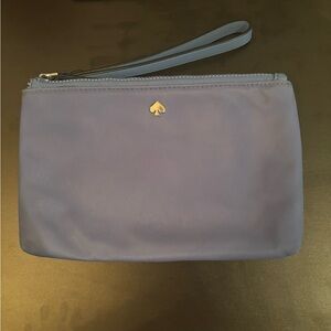 Kate Spade Jae Medium Double Zip Nylon Light Blue Wristlet